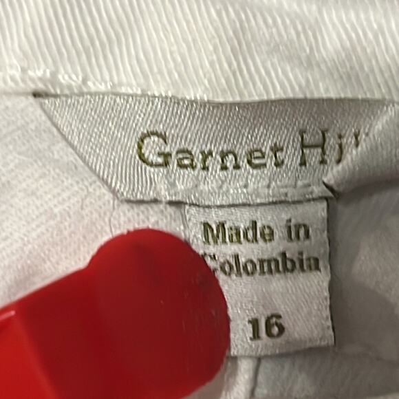 Garnet Hill High Rise Denim Stretch Crop Ankle Plus Size 16 - Picture 5 of 8